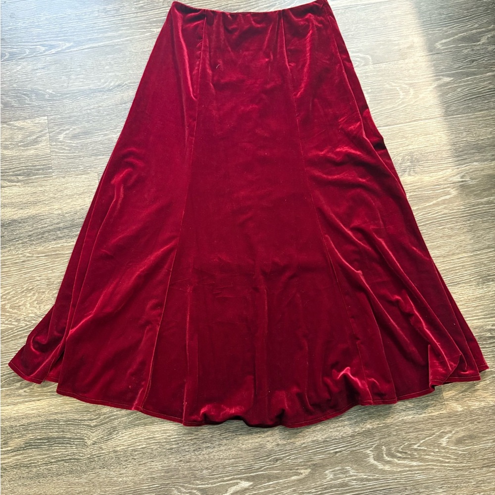 Ebossy Velvet Maxi Skirt